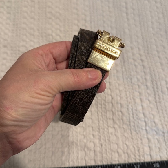 Michael Kors Gold Metallic Belt main image 4
